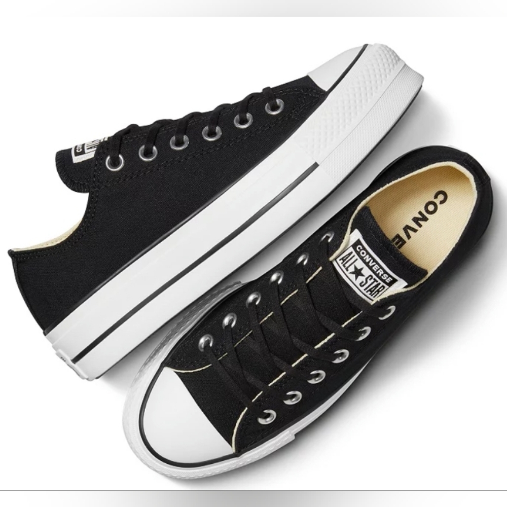 Converse Chuck Taylor All Star Lift OX Low Top Sneakers Size 10 Used Exc - Picture 2 of 11